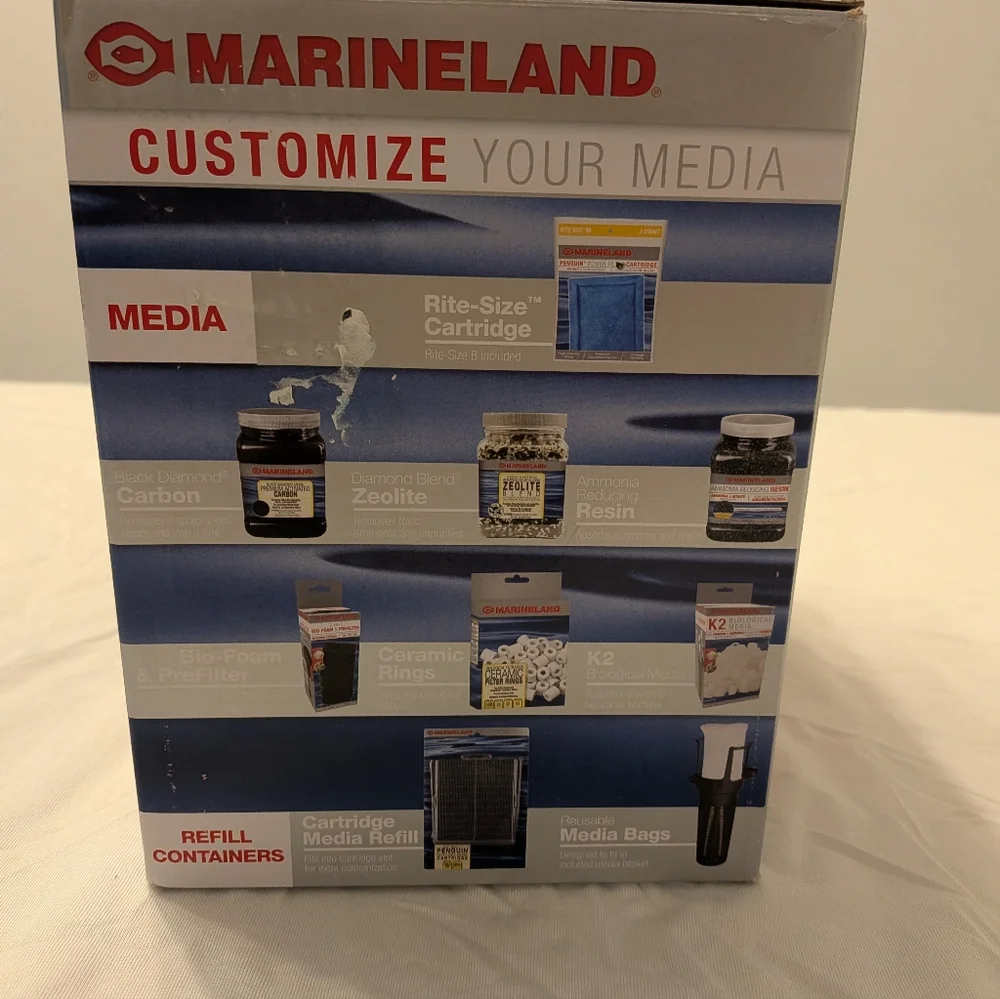 Marineland 125 Penguin PRO Power Filter, Multi-Stage Aquarium Filtration